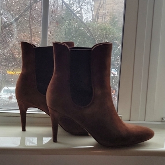 Ralph Lauren Suede Brown Ankle Booties - Very Good Condition - 7B - Picture 4 of 15